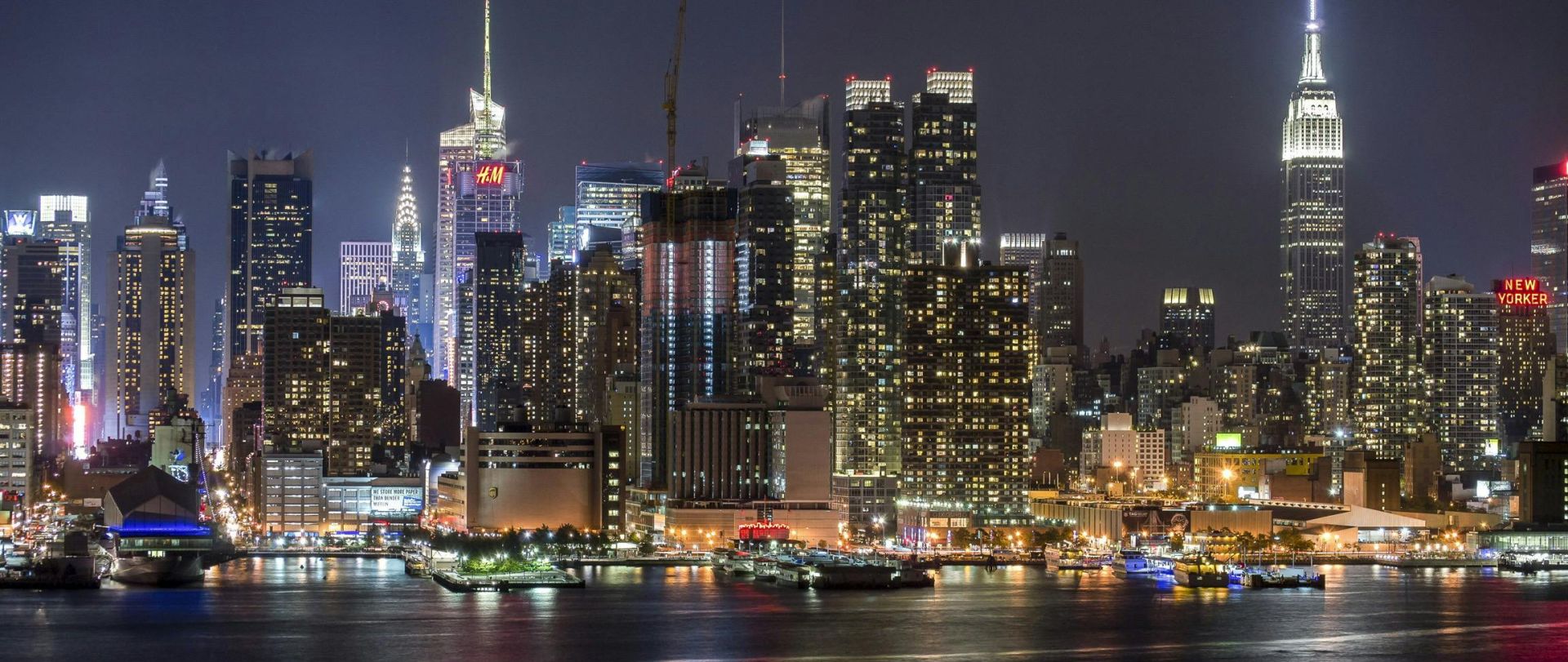 City Lights Under Night Sky